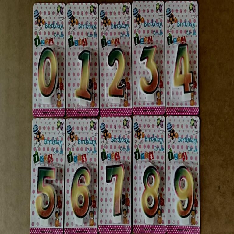 Number Birthday Candles Gradient Number Birthday Candle