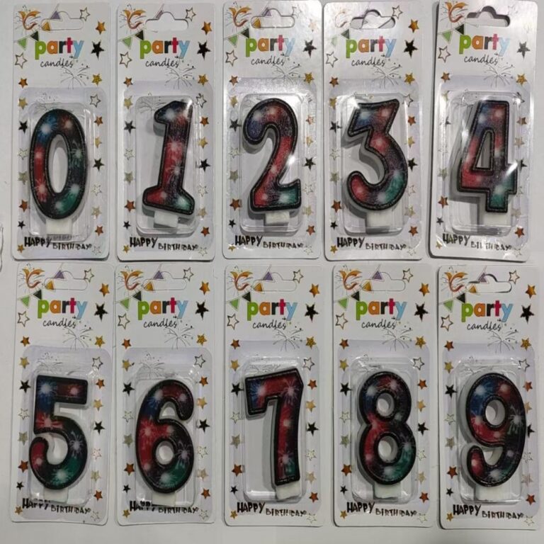 Number Birthday Candles Fireworks-Print Number Birthday Candle
