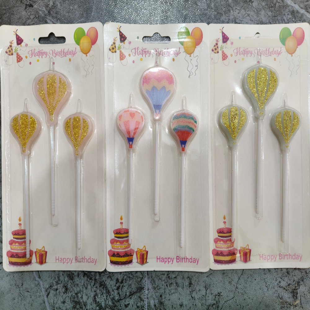 Decorative Shaped Candles Hot-Air Balloon Decorative Candle Set
